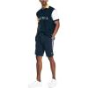 imageNautica Mens 9quot Cotton Terry ShortNavy