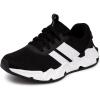 imageNautica Kids Running Sneakers  Comfortable Shoes for Boys and Girls  Sizes for Big ampamp Little Kids LaceUpBungee ManalapinBlack Whitewavy