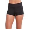 imageNautica Womens MidRise Flattering Wide Waistband Boy Leg Bikini Bottom SwimsuitBikini BottomsBlack