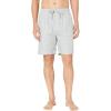 imageNautica Mens Soft Woven 100 Cotton Elastic Waistband Sleep Pajama ShortNeutral Grey