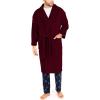 imageNautica tweed plush hooded robeBurgundy