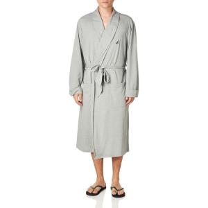 imageNautica Mens Knit RobeGrey Heather