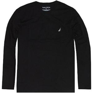 imageNautica Mens Nautica Mens JClass Logo Long Sleeve TShirtBlack
