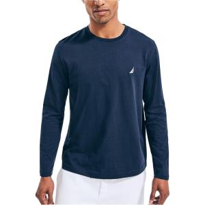 imageNautica Mens Nautica Mens JClass Logo Long Sleeve TShirtNavy