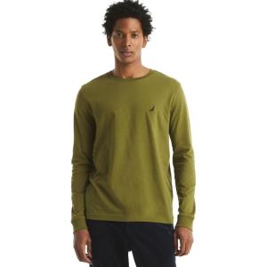 imageNautica Mens Nautica Mens JClass Logo Long Sleeve TShirtNew Cape Olive