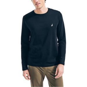 imageNautica Mens Nautica Mens JClass Logo Long Sleeve TShirtTrue Black