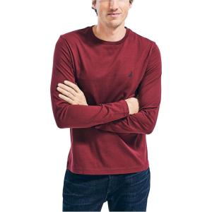 imageNautica Mens Nautica Mens JClass Logo Long Sleeve TShirtZinfandel