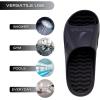 image:imageNautica Mens Athletic Slides Sport Shower Sandals for Indoor amp Outdoor  Lightweight Durable and ComfortableBlack Charcoal