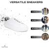 image:imageNautica Mens Colpa LowTop Fashion SneakersWhite Black