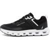 image:imageNautica Mens Running Sneakers Sport Fashion LaceUp Athletic Soft Shoes for Gym Tennis Men  Cushioned Breathable Lightweight amp ComfortableBlack Whitebolang