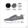image:imageNautica Mens Running Sneakers Sport Fashion LaceUp Athletic Soft Shoes for Gym Tennis Men  Cushioned Breathable Lightweight amp ComfortableCharcoal