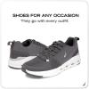 image:imageNautica Mens Running Sneakers Sport Fashion LaceUp Athletic Soft Shoes for Gym Tennis Men  Cushioned Breathable Lightweight amp ComfortableCharcoal