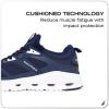 image:imageNautica Mens Running Sneakers Sport Fashion LaceUp Athletic Soft Shoes for Gym Tennis Men  Cushioned Breathable Lightweight amp ComfortableNavy White Gobi