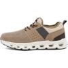 image:imageNautica Mens Running Sneakers Sport Fashion LaceUp Athletic Soft Shoes for Gym Tennis Men  Cushioned Breathable Lightweight amp ComfortableTaupe Zer