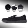 image:imageNautica Mens SlipOn Loafers Casual Moc Toe Sneakers Boat Shoes Slipper for Men  Lightweight amp Comfortable  DerwinBlack Denim