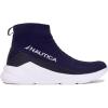 image:imageNautica Mens SlipOn Sneaker High Top Socks Shoes with Ankle Support  Comfortable amp Breathable LaceUp Gym Walking Running Shoes