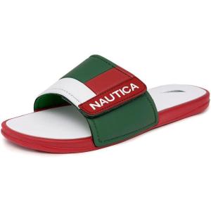 image:imageNautica Mens Athletic Slide Sandal Adjustable Straps Comfort SlipOn Regular amp Wide WidthsMex