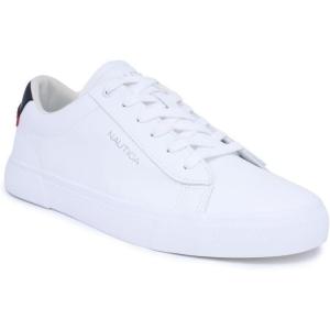 image:imageNautica Mens Casual Shoe Classic LaceUp Low Top Loafer Fashion Sneaker  in Medium amp Wide Width SizesAlos White