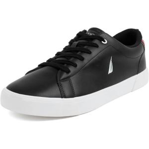 image:imageNautica Mens Casual Shoe Classic LaceUp Low Top Loafer Fashion Sneaker  in Medium amp Wide Width SizesBlackWhite