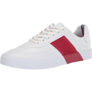 image:imageNautica Mens Casual Shoe Classic LaceUp Low Top Loafer Fashion Sneaker  in Medium amp Wide Width SizesWhiteRed
