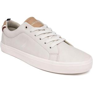 image:imageNautica Mens Classic LowTop Fashion SneakersGrey Beigegraves