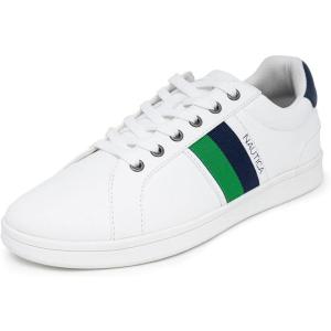 image:imageNautica Mens Classic LowTop Fashion SneakersWhite Forest Navyhenrey
