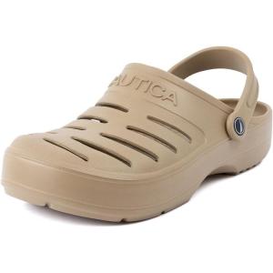 image:imageNautica Mens Clogs  Athletic Sports Sandal  SlipOn with Adjustable Back Strap  Water ShoesFuzzy Slippers River EdgeTan River Edge