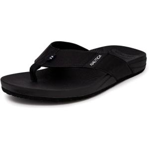 image:imageNautica Mens Flip Flop Shower Sandals Slides  Comfortable Waterproof Beach Footwear SlipOn ThongBlackwelsey