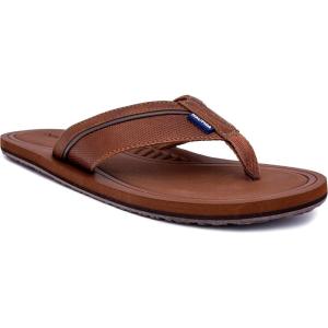 image:imageNautica Mens Flip Flop Shower Sandals Slides  Comfortable Waterproof Beach Footwear SlipOn ThongTan Brownlatmon