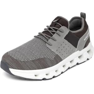 image:imageNautica Mens Running Sneakers Sport Fashion LaceUp Athletic Soft Shoes for Gym Tennis Men  Cushioned Breathable Lightweight amp ComfortableCharcoal Zer