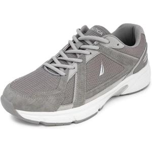 image:imageNautica Mens Running Sneakers Sport Fashion LaceUp Athletic Soft Shoes for Gym Tennis Men  Cushioned Breathable Lightweight amp ComfortableGrey Tonal