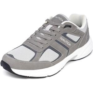image:imageNautica Mens Running Sneakers Sport Fashion LaceUp Athletic Soft Shoes for Gym Tennis Men  Cushioned Breathable Lightweight amp ComfortableGrey Tonalresh