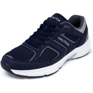 image:imageNautica Mens Running Sneakers Sport Fashion LaceUp Athletic Soft Shoes for Gym Tennis Men  Cushioned Breathable Lightweight amp ComfortableNavy Greyresh