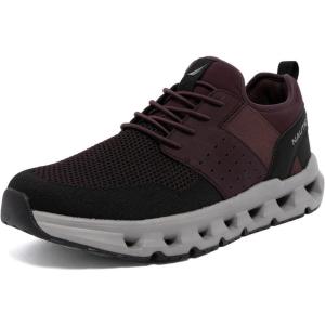 image:imageNautica Mens Running Sneakers Sport Fashion LaceUp Athletic Soft Shoes for Gym Tennis Men  Cushioned Breathable Lightweight amp ComfortablePlum Black Zer