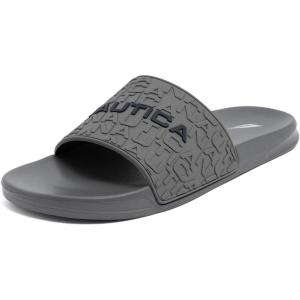 image:imageNautica Mens SlipOn Slide SandalsGrey Navysilverton