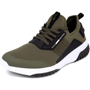 image:imageNautica Mens Sneakers Athletic Comfortable Casual LaceUp Fashion Walking ShoesOlive Black Geoff