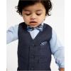 image:imageNautica Baby Boys 4piece Suit Set with Dress Shirt Vest Pants and TieTanzanite