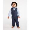 image:imageNautica Baby Boys 4piece Suit Set with Dress Shirt Vest Pants and TieTanzanite