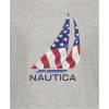 image:imageNautica Boys Short Sleeve JClass Logo Crew Neck TShirt Soft Comfortable Relaxed FitJclass Flag Grey Heather