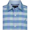 image:imageNautica Boys Short Sleeve Woven ButtonDown Shirt Light Weight amp BreathableSpring Check Blue Tint