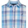 image:imageNautica Boys Short Sleeve Woven ButtonDown Shirt Light Weight amp BreathableSpring Plaid