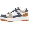 image:imageNautica Youth Athletic Sneakers  Comfortable LaceUp Tennis Shoes for Boys and Girls Durable Casual Sport Footwear for School Gym and Daily WearWhite Blue Tan