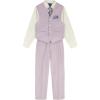 image:imageNautica Boys 4piece Formal Suit Set with Vest Pants Collared Dress Shirt and TiePastel Lilac