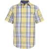 image:imageNautica Boys Short Sleeve Woven ButtonDown Shirt Light Weight amp BreathableYellow Fin Plaid