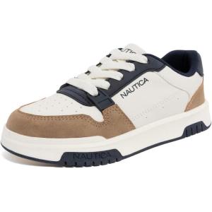 image:imageNautica Youth Athletic Sneakers  Comfortable LaceUp Tennis Shoes for Boys and Girls Durable Casual Sport Footwear for School Gym and Daily WearBone Navy Tangavie