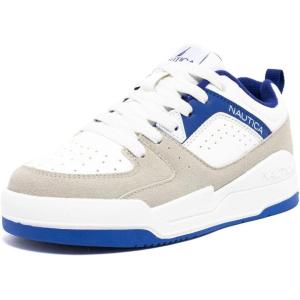 image:imageNautica Youth Athletic Sneakers  Comfortable LaceUp Tennis Shoes for Boys and Girls Durable Casual Sport Footwear for School Gym and Daily WearWhite Cobalthappy