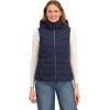 image:imageNautica Womens Stretch Puffer Vest  WaterResistant Transitional Layer with Detachable HoodNavy Seas