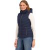 image:imageNautica Womens Stretch Puffer Vest  WaterResistant Transitional Layer with Detachable HoodNavy Seas