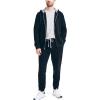 image:imageNautica Long Sleeve Sueded Fleece Full Zip Hoodie Sweatshirt SweaterTrue Black