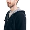 image:imageNautica Long Sleeve Sueded Fleece Full Zip Hoodie Sweatshirt SweaterTrue Black